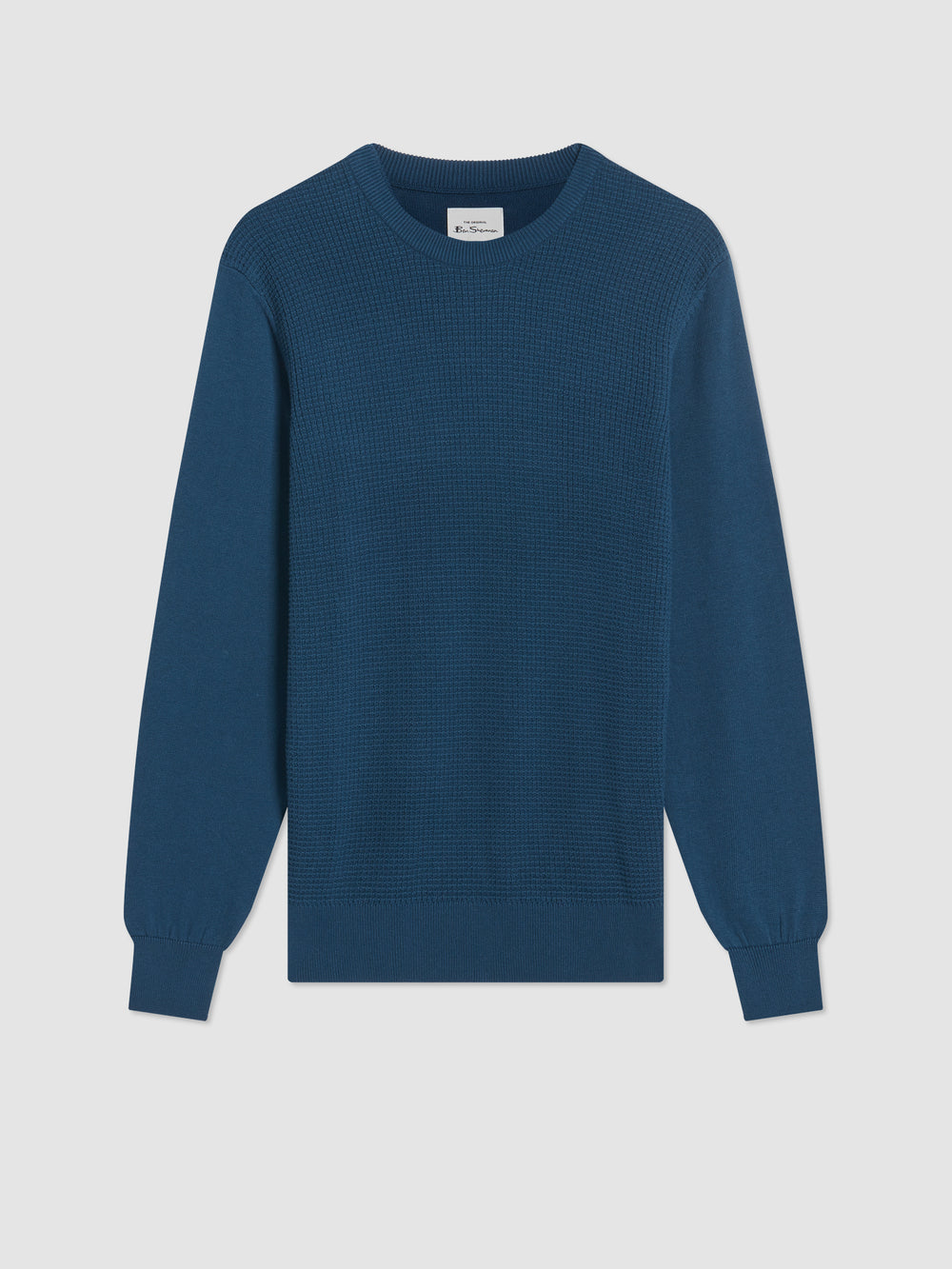 Knitwear Ben Sherman Textured Crewneck Indigo | PXE-53877190